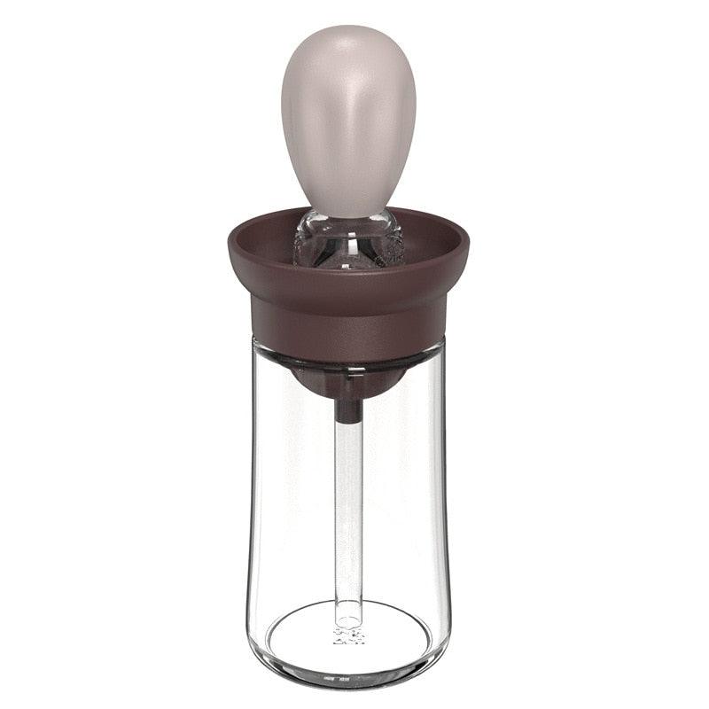 Silicone Oil Dispenser Bottle with Brush