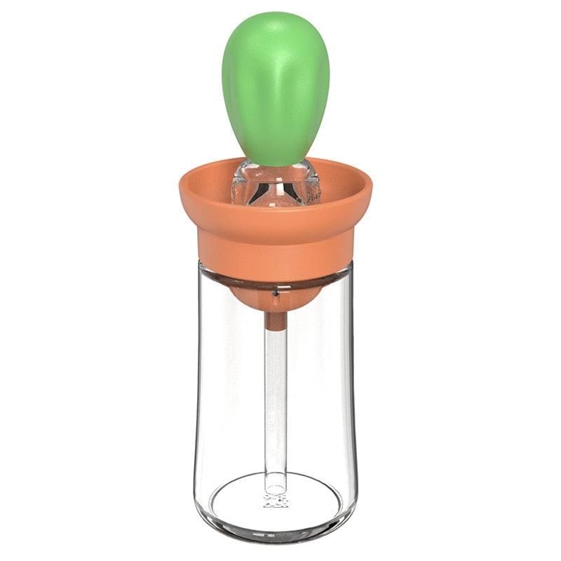 Silicone Oil Dispenser Bottle with Brush